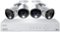 Lorex - 8-Channel, 4-Camera Indoor/Outdoor Wired 4K 2TB DVR Surveillance System - White-Front_Standard 