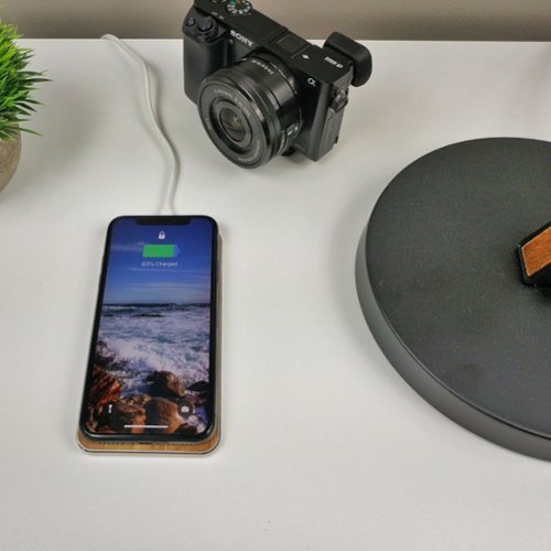 Fuse Chicken Gravity Touch Wireless Charging Base - Silver/Brown SHOP ONLINE