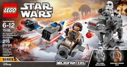  LEGO - Star Wars Ski Speeder vs. First Order Walker Microfighters 75195 - Gray