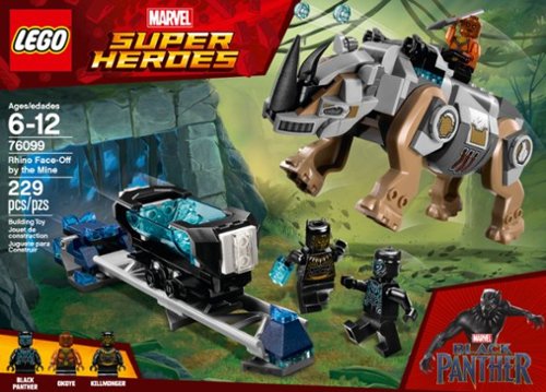  LEGO - Marvel Super Heroes: Black Panther Rhino Face-Off by the Mine 76099