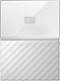 WD - My Passport 2TB External USB 3.0 Portable Hard Drive with Hardware Encryption - White-Front_Standard