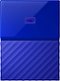 WD - My Passport 2TB External USB 3.0 Portable Hard Drive with Hardware Encryption - Blue-Front_Standard