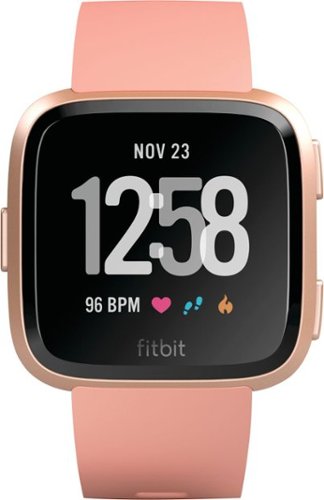 Fitbit - Versa Smartwatch - Peach/Rose Gold