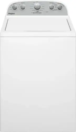 Front. Whirlpool - 3.8 Cu. Ft. High Efficiency Top Load Washer with 360 Wash Agitator - White.