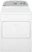 Front. Whirlpool - 7 Cu. Ft. Gas Dryer with AutoDry Drying System - White.