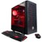 CyberPowerPC - Gamer Master Gaming Desktop - AMD Ryzen 5 - 16GB Memory - AMD Radeon RX Vega 11 - 2TB Hard Drive - Black-Front_Standard