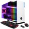 CyberPowerPC - Gaming Desktop - AMD Ryzen 5 - 8GB Memory - NVIDIA GeForce GTX 1060 - 1TB Hard Drive + 120GB Solid State Drive - White-Front_Standard