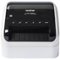 Brother - QL-1110NWB Wide Format, Professional Thermal Label Printer with Multiple Connectivity options - White/Black-Front_Standard