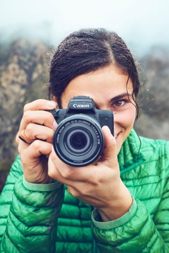Canon EOS M50 Mirrorless Camera Two Lens Kit with EF-M 15-45mm f/3.5-6.3 IS STM and EF-M 55-200mm 1:4.5-6.3 IS STM Zoom Lenses - Black BUY IN EUROPE