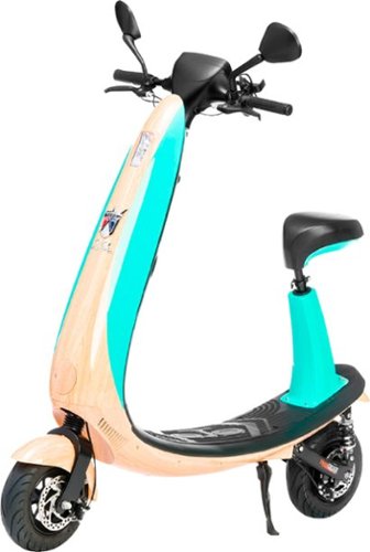 OjO - Commuter Scooter - Seafoam Woody-Front_Standard 