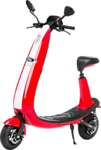 OjO - Commuter Scooter - Racing Stripe Race Red-Front_Standard 