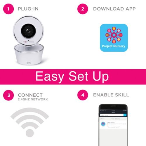 Project Nursery Smart Wi-Fi Baby Monitor Camera - White WHERE TO BUY