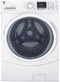 GE - 4.5 Cu. Ft. Stackable Front Load Washer - White-Front_Standard 