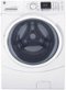 GE - 4.5 Cu. Ft. Stackable Front Load Washer - White-Front_Standard