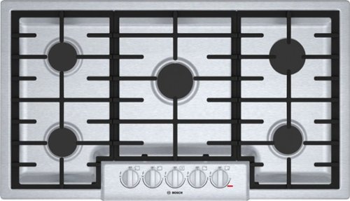 Bosch - 800 Series 36" Built-In Gas Cooktop with 5 burners - Stainless steel