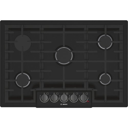 Bosch - 800 Series 30" Built-In Gas Cooktop with 4 burners - Black