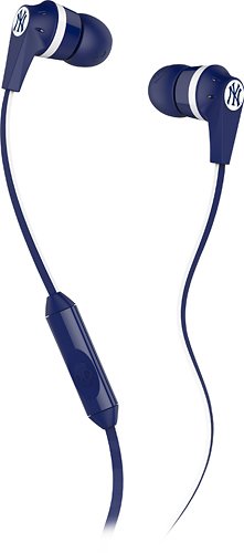  Skullcandy - Ink'd 2.0 New York Yankees Earbud Headphones - Navy Blue