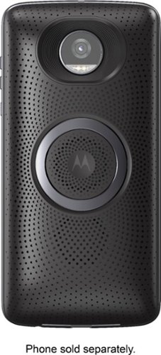 Motorola - Moto Stereo Portable Snap-On Speaker - Black-Front_Standard 