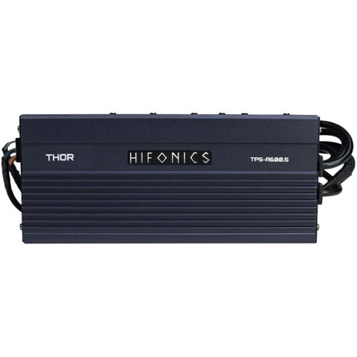 Hifonics - Thor 600W Class D Digital Multichannel MOSFET Amplifier with Variable Low-Pass Crossover - Black