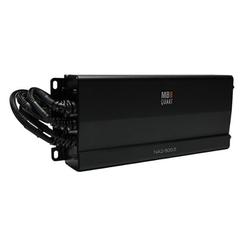 MB Quart - 500W Class D Digital Multichannel MOSFET Amplifier with Variable Low-Pass Crossover - Black