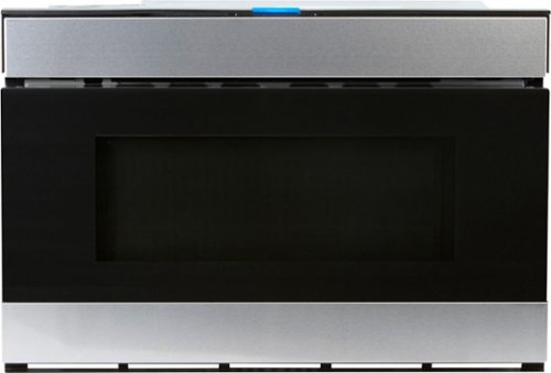 Sharp - 24" 1.2 Cu. Ft. Built-In Microwave Drawer - Stainless Steel And Black Glass-Front_Standard 