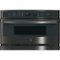 GE Profile - Advantium 27" Built-In Single Electric Convection Wall Oven - Black Stainless Steel-Front_Standard
