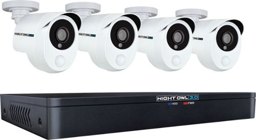  Night Owl - Extreme HD 8-Channel, 4-Camera Wired 1TB DVR Surveillance System