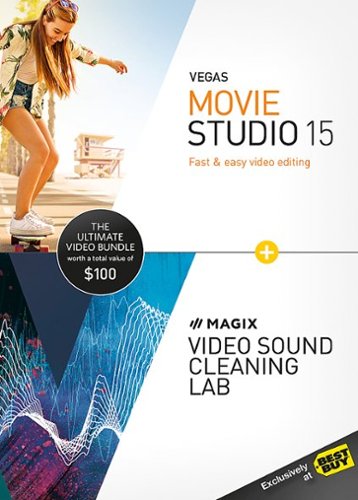  VEGAS Movie Studio 15 &amp; MAGIX Video Sound Cleaning Lab Ultimate Video Bundle - Windows