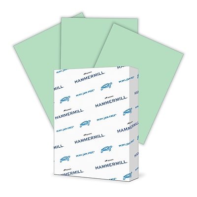 Hammermill - Colors Multipurpose Paper, 20 lbs., 8.5" x 11", 500 Sheets/Ream (103366) - Green