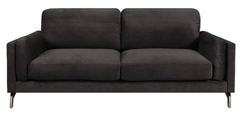 Elle Decor - Remi Sofa - Gray-Front_Standard 