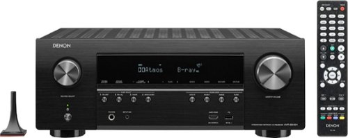  Denon - AVR 1295W 7.2-Ch. Hi-Res With HEOS 4K Ultra HD HDR Compatible A/V Home Theater Receiver - Black