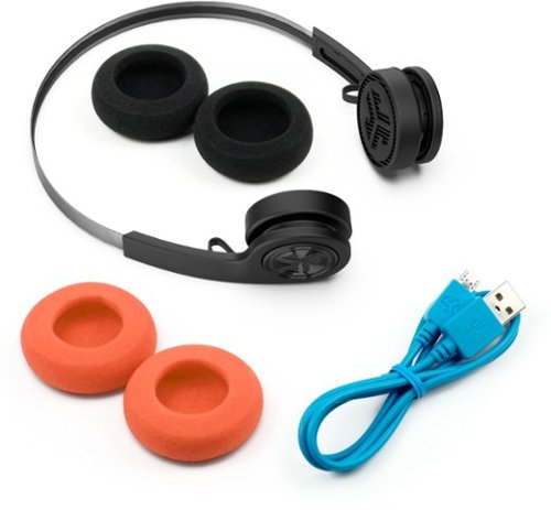 JLab Rewind Retro Wireless On-Ear Headphones - Black WORLDWIDE DELIVERY