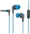 JLab - JBuds Pro Signature Wired Earbud Headphones - Gray/Blue-Front_Standard