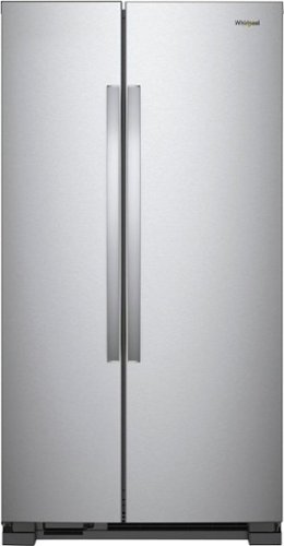 Whirlpool - 25.1 Cu. Ft. Side-by-Side Refrigerator - Stainless Steel