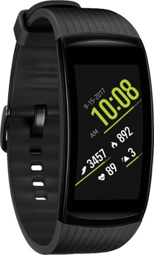  Samsung - Geek Squad Certified Refurbished Gear Fit2 Pro Fitness Watch (Small) - Black