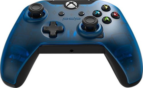PDP Wired Controller for Xbox One, Xbox One X and Xbox One S, Midnight Blue, 048-082-NA-BL