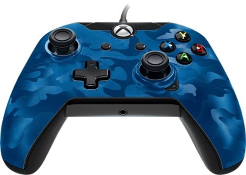PDP - Stealth Series Controller for PC, Xbox One, Xbox One S and Xbox One X - Revenant Blue-Front_Standard 