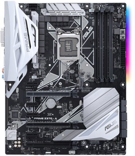 ASUS - PRIME Z370-A (Socket LGA1151) USB 3.1 Gen 1 Intel Motherboard with LED Lighting - Black-Front_Standard 