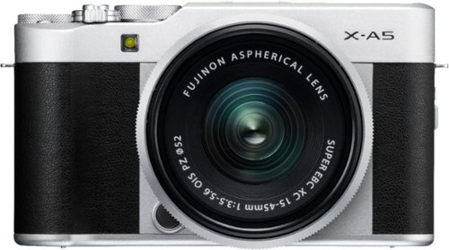  Fujifilm - X Series X-A5 Mirrorless Camera with 15-45mm Lens - Silver