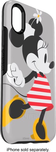 OtterBox - Symmetry Series Disney Classics Case for Apple® iPhone® X and XS - Disney Minnie Stripes-Angle_Standard 
