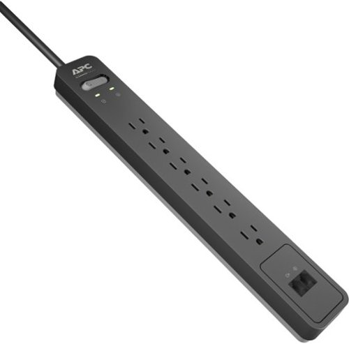APC Essential SurgeArrest 6-Outlet Telephone Surge Protector - Black WORLDWIDE DELIVERY