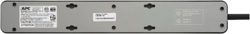 APC SurgeArrest 6-Outlet/2-USB Surge Protector - Black/Gray GLOBAL SHIPPING