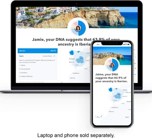 23andMe DNA Test - Ancestry Personal Genetic Service - White BUY IN EUROPE