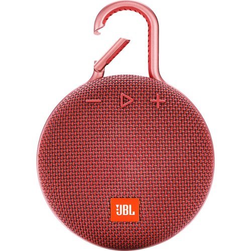 JBL - Clip 3 Portable Bluetooth Speaker - Fiesta Red-Front_Standard 