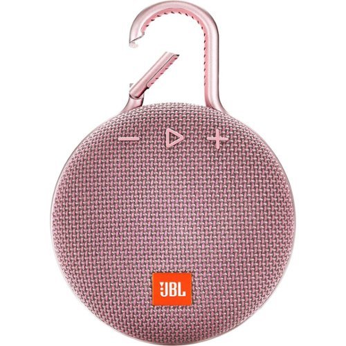 JBL - Clip 3 Portable Bluetooth Speaker - Dusty Pink-Front_Standard 