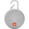 JBL - Clip 3 Portable Bluetooth Speaker - Steel White-Front_Standard