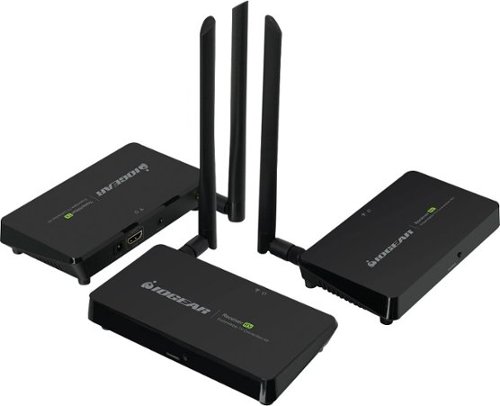 IOGEAR - Expandable Wireless TV Connection Kit - Black-Front_Standard 