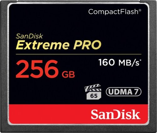 SanDisk - Extreme 256GB CompactFlash (CF) Memory Card