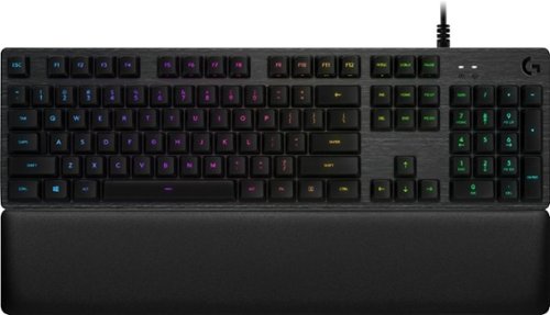  Logitech - G513 RGB Wired Gaming Mechanical Romer-G Linear Switch Keyboard - Carbon