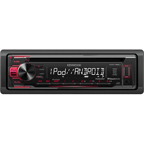 Kenwood - In-Dash CD/Digital Media Receiver with Detachable Faceplate - Black-Front_Standard 